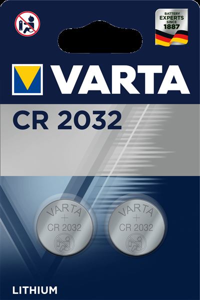 Batteria CR2032 - Varta 2 pz